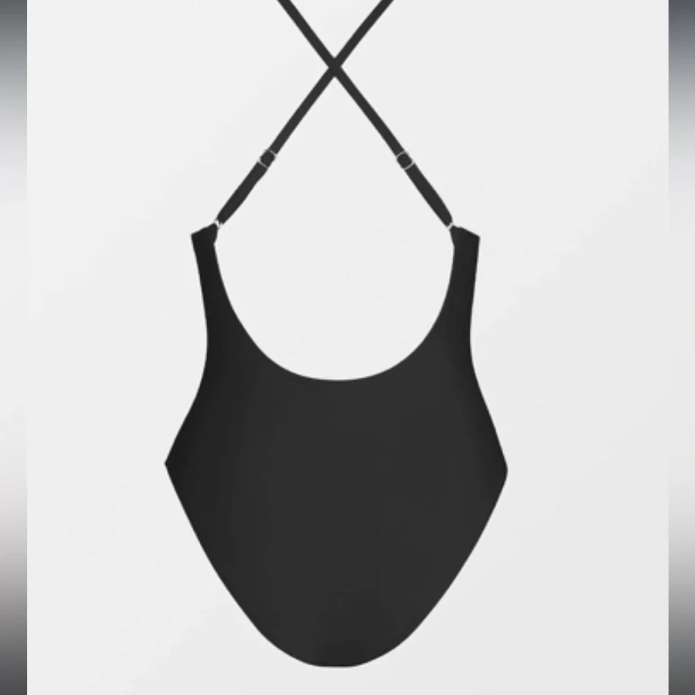 COPY - Women Swimsuit One Piece Bathing Suit Deep V Neck Crisscross Back - Picture 2 of 3